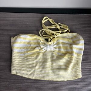 Kendall and Kylie wrap around the neck top